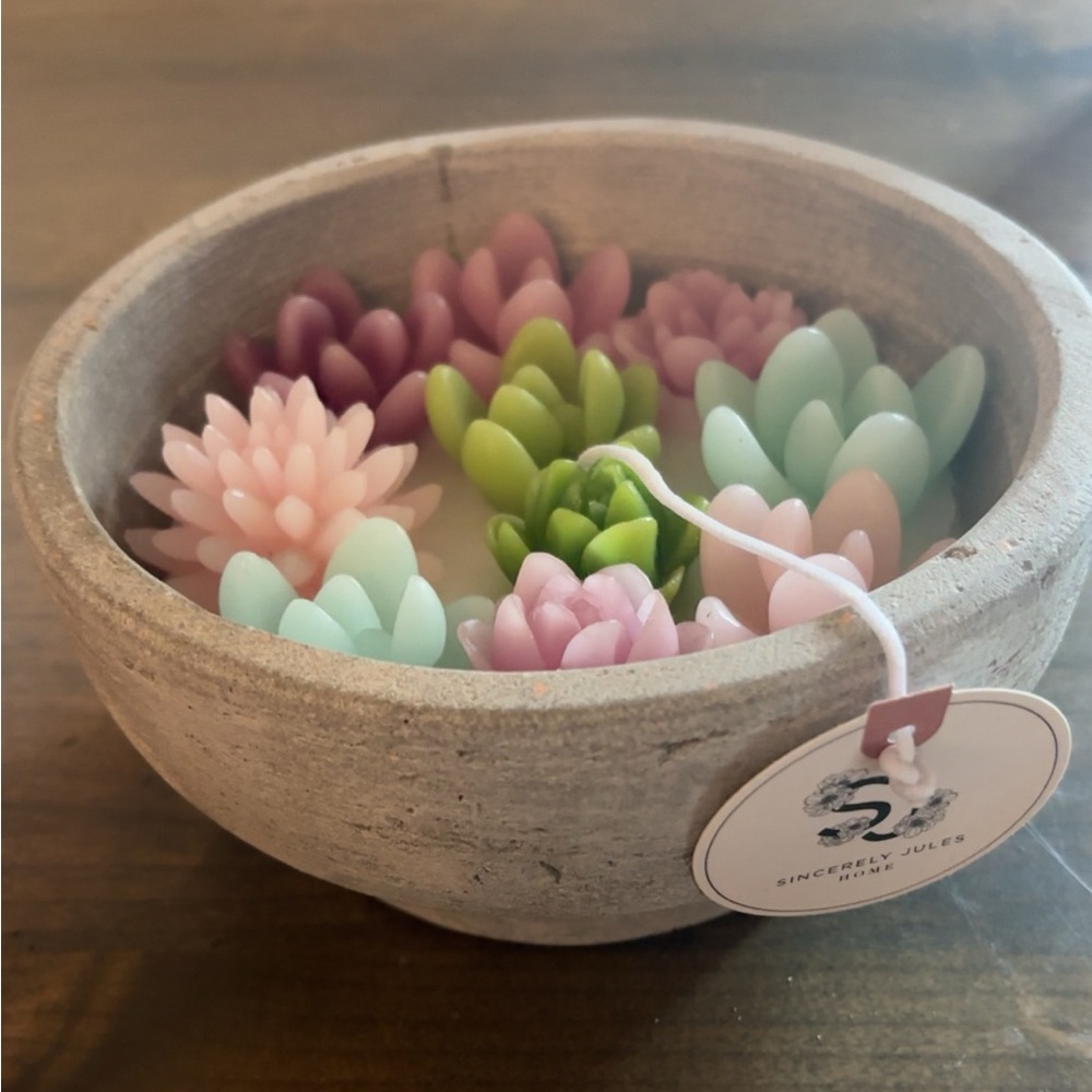 Tik Tok viral succulent flower candle